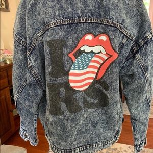 Rolling stones denim jacket